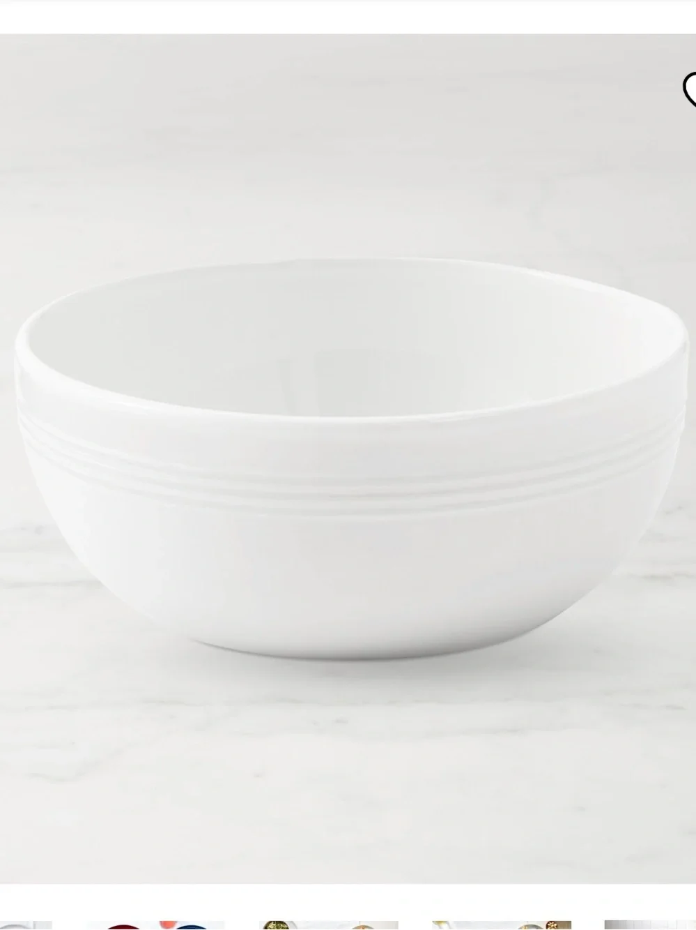 Le Creuset Cereal Bowls White Ceramic Serving Bowls - Set of 4